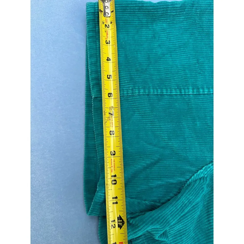 Vintage 80s Ocean Pacific OP Corduroy Shorts Teal Green Size 34 Mens Retro